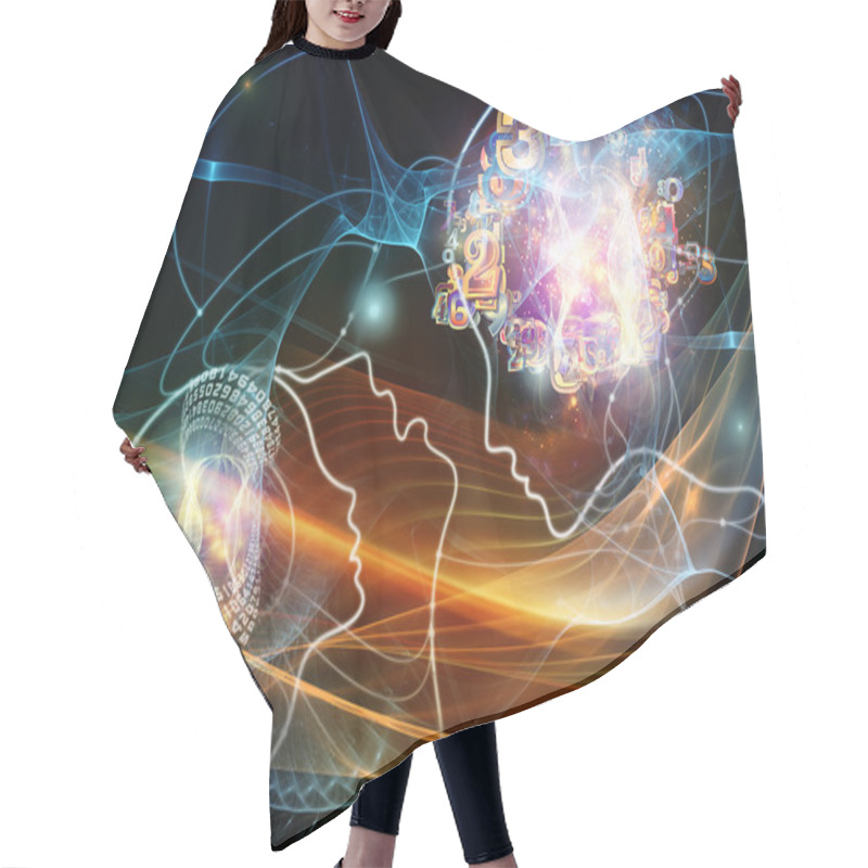 Personality  Lights Of Thought Network Hair Cutting Cape