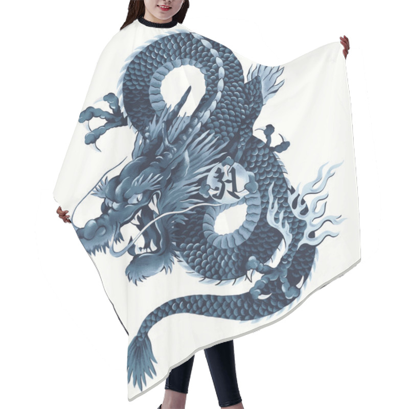 Personality  Japanese Dragon Hair Cutting Cape