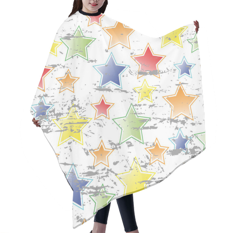 Personality  Stars Seamless Hair Cutting Cape