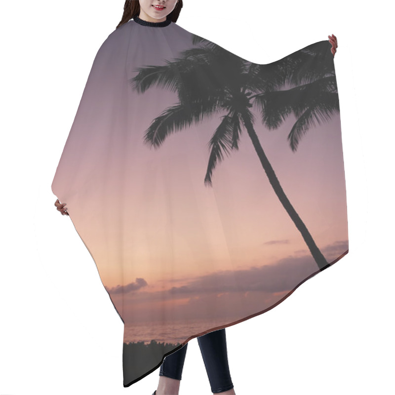 Personality  Warm, Tropical Sunset Hair Cutting Cape