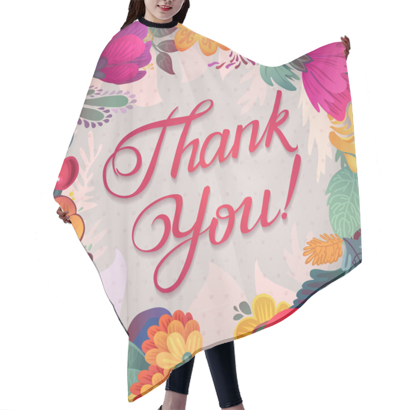 Personality  Thank You Card Hair Cutting Cape