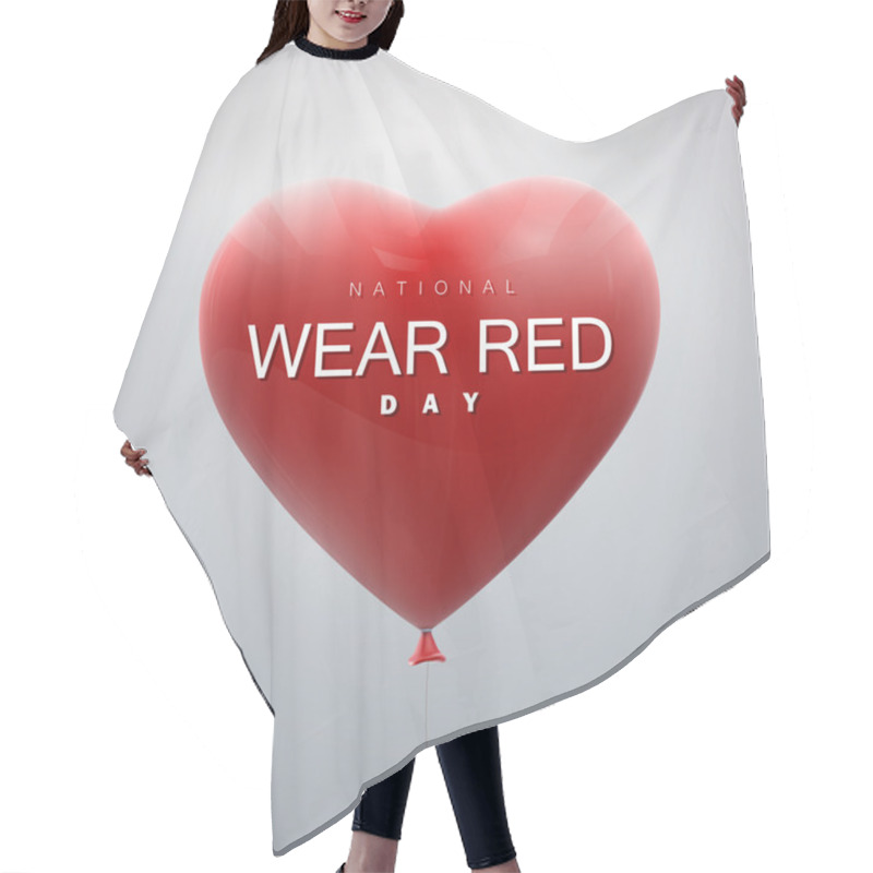 Personality  National Wear Red Day Hair Cutting Cape