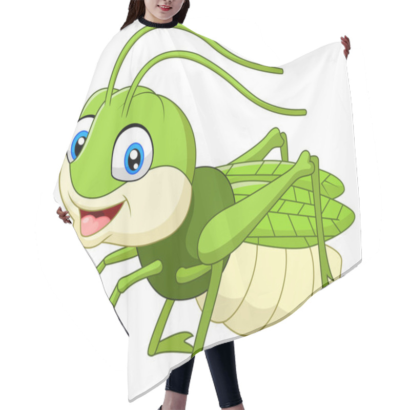 Personality  Cute Grasshopper Cartoon Hair Cutting Cape