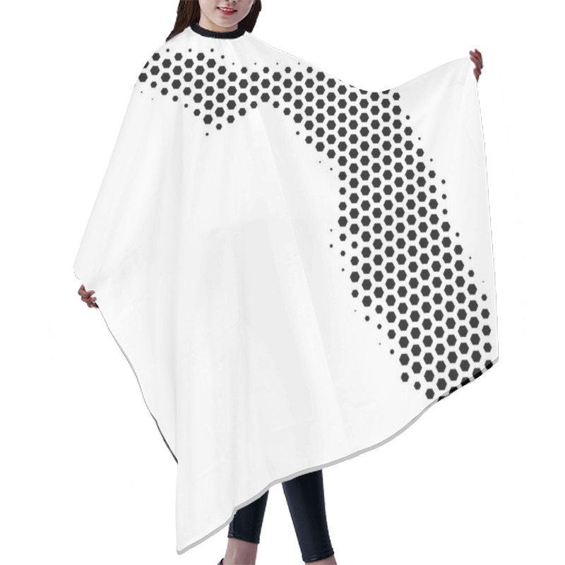 Personality  Hexagon Florida Map Hair Cutting Cape