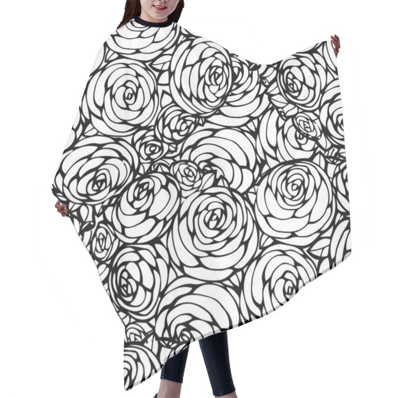 Personality  Lacy Seamless Pattern Hair Cutting Cape