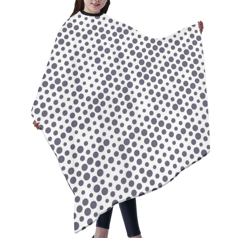 Personality  Abstract Seamless Geometric Halftone Pattern Hair Cutting Cape