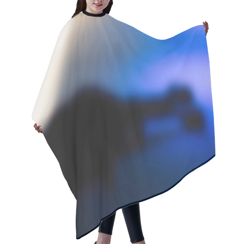 Personality  Contemporary Dance Performance Theme Blur Background Hair Cutting Cape