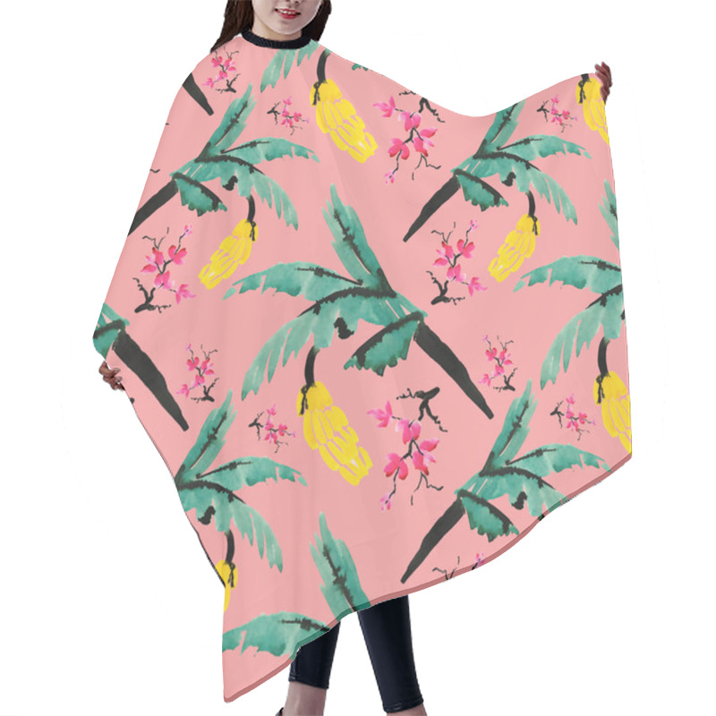 Personality  Blooming Magnolia Flowers Hair Cutting Cape