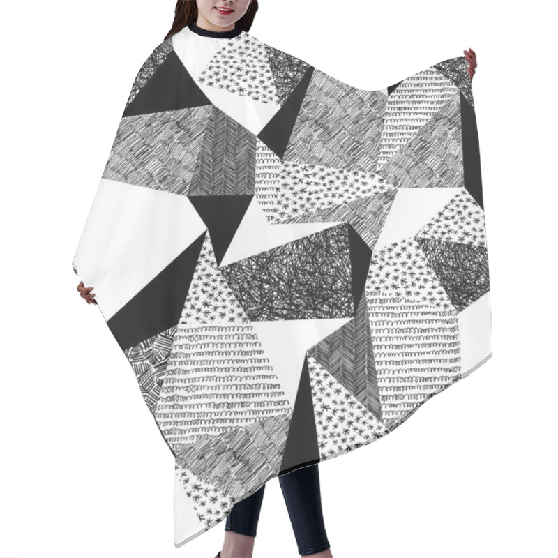 Personality  Geometric Seamless Pattern Hair Cutting Cape