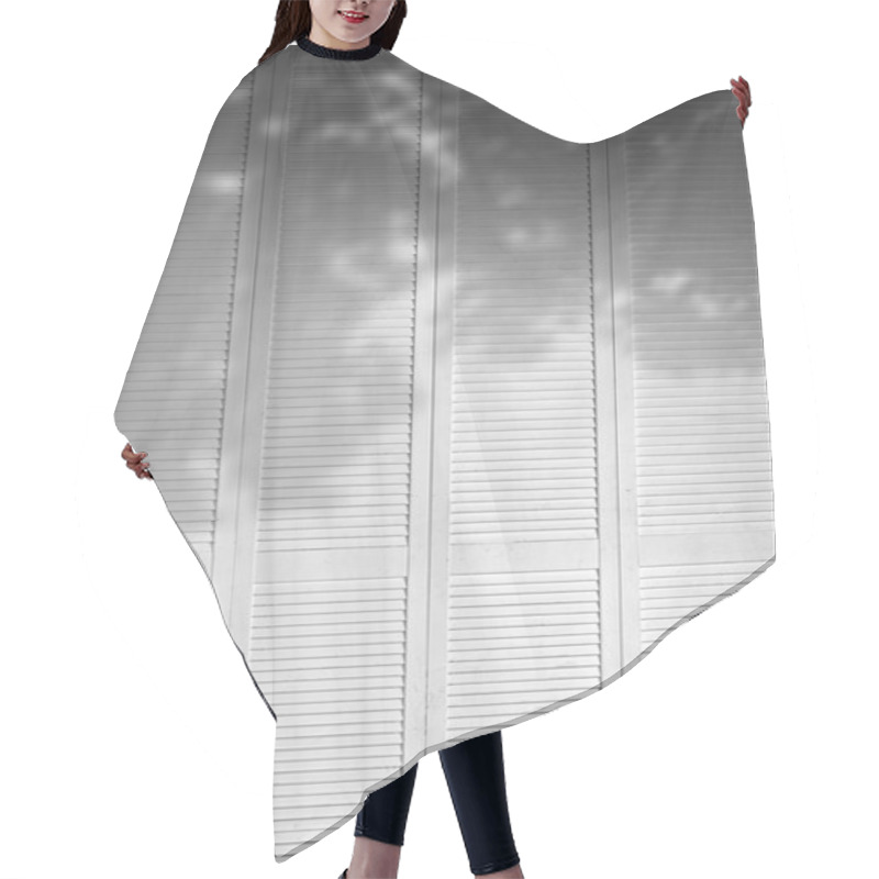 Personality  Gray Wooden Wall With Shadow Texture Hair Cutting Cape