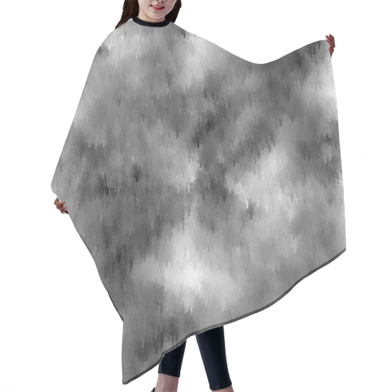 Personality  Winter Forest Seamless Abstract. Hair Cutting Cape