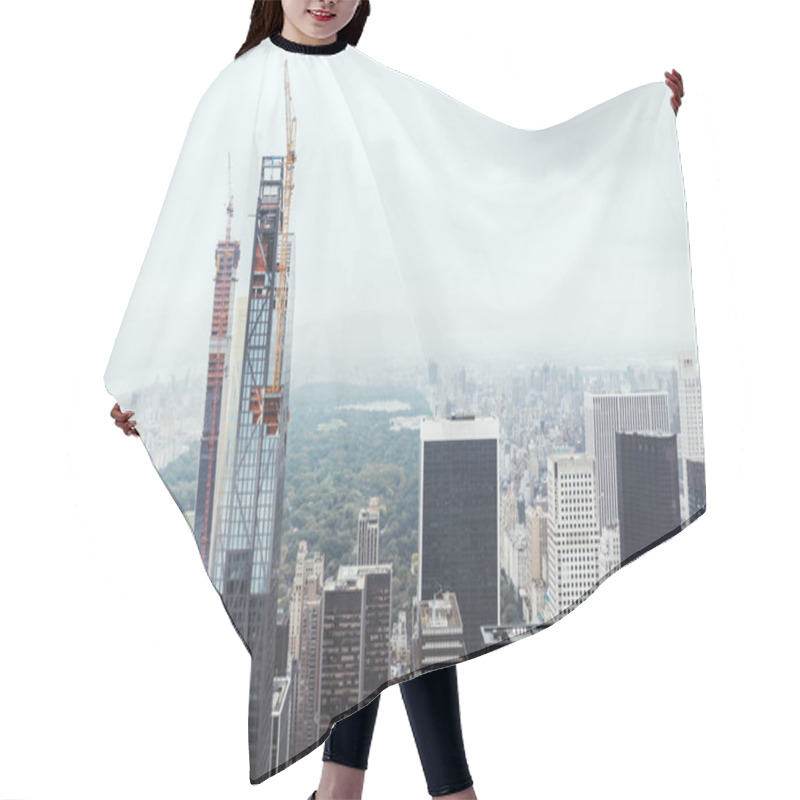 Personality  Aerial View Of Architecture On New York City, Usa Hair Cutting Cape