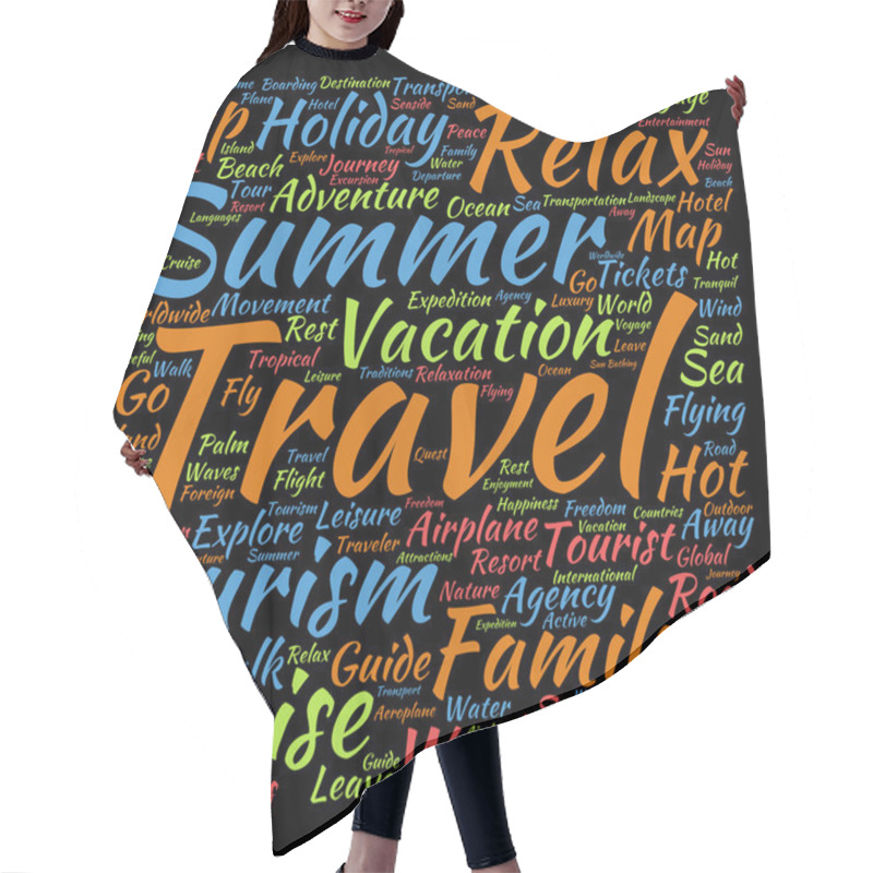 Personality   Travel  Word Cloud  Hair Cutting Cape