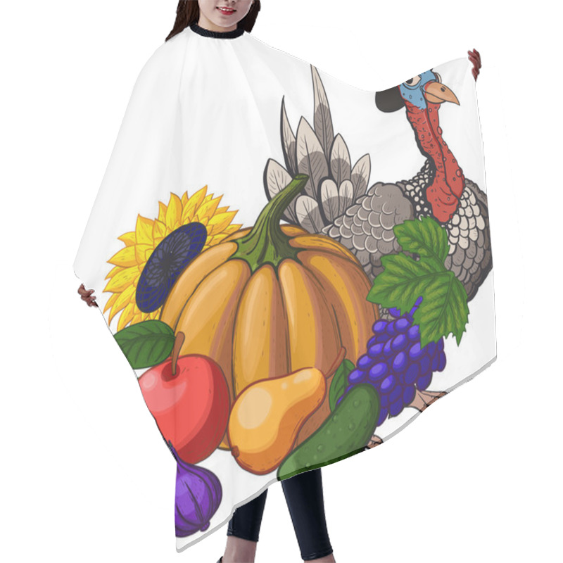 Personality  Thanksgiving Still Life Hair Cutting Cape