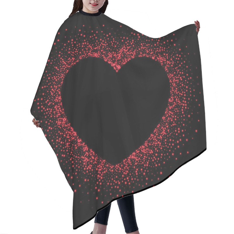 Personality  Valentine's Love Background With Heart. Hair Cutting Cape