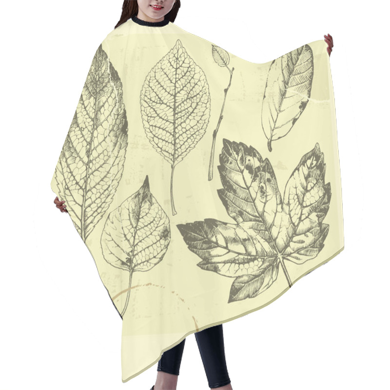 Personality  Autumn Leaves. Hair Cutting Cape