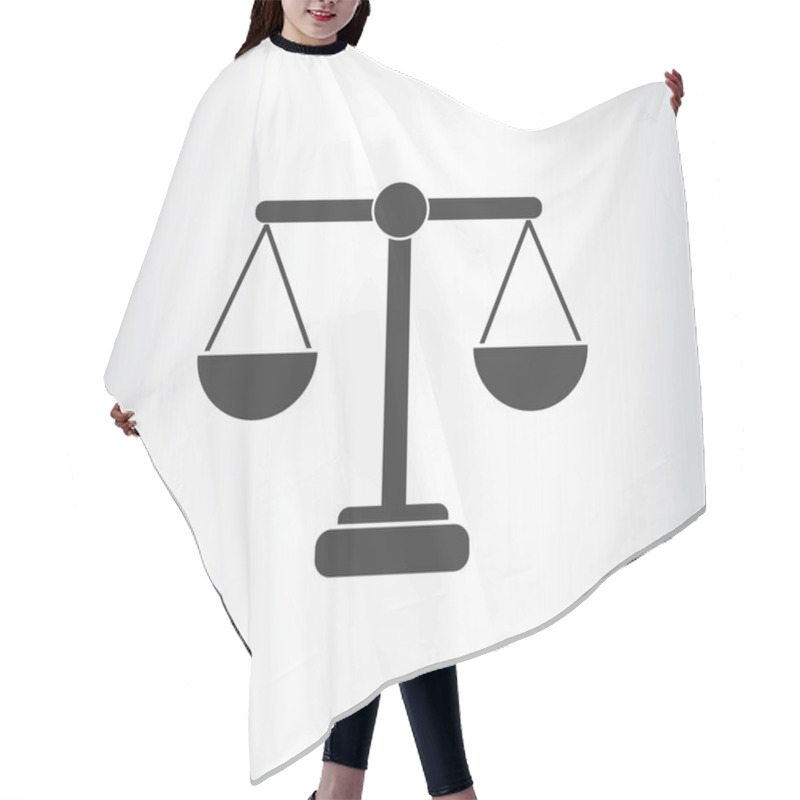 Personality  Scales Of Justice Simple Web Icon Hair Cutting Cape