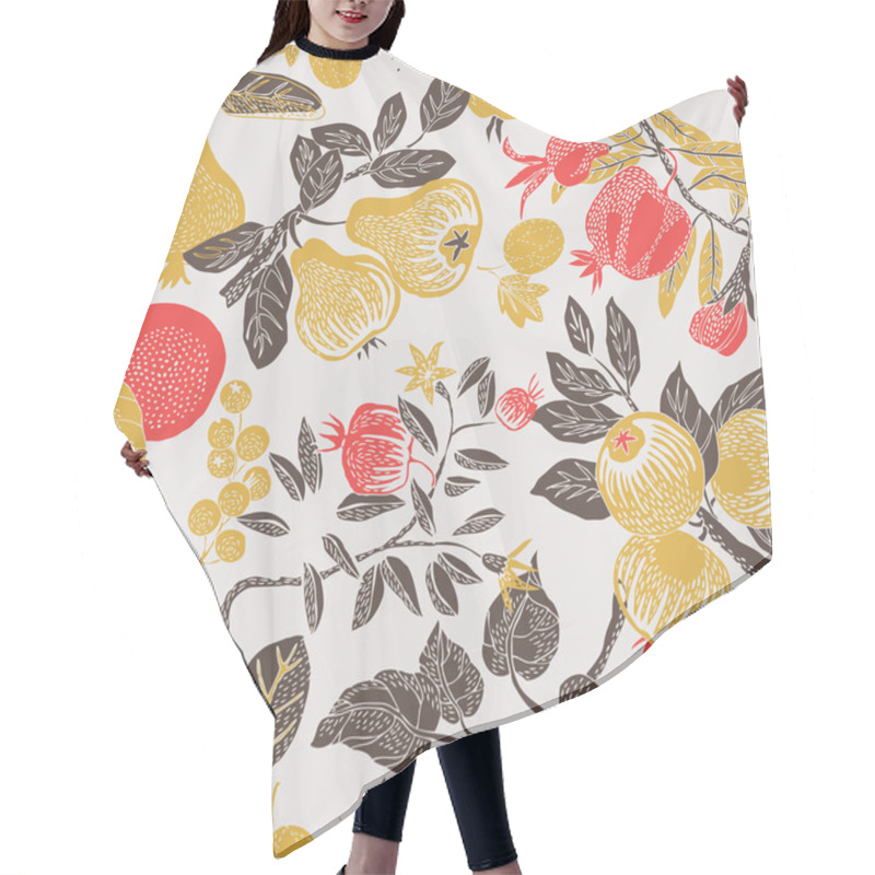 Personality  Fruit Garden Hair Cutting Cape