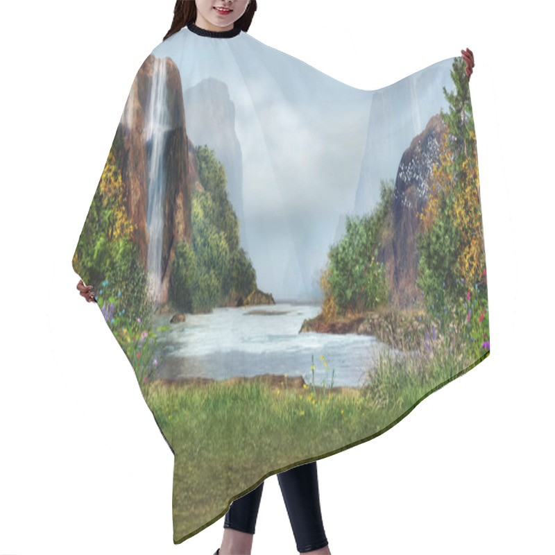 Personality  Romantic Place Hair Cutting Cape