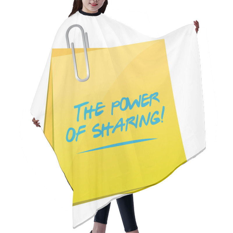 Personality  The Power Of Sharing Memo Post Hair Cutting Cape