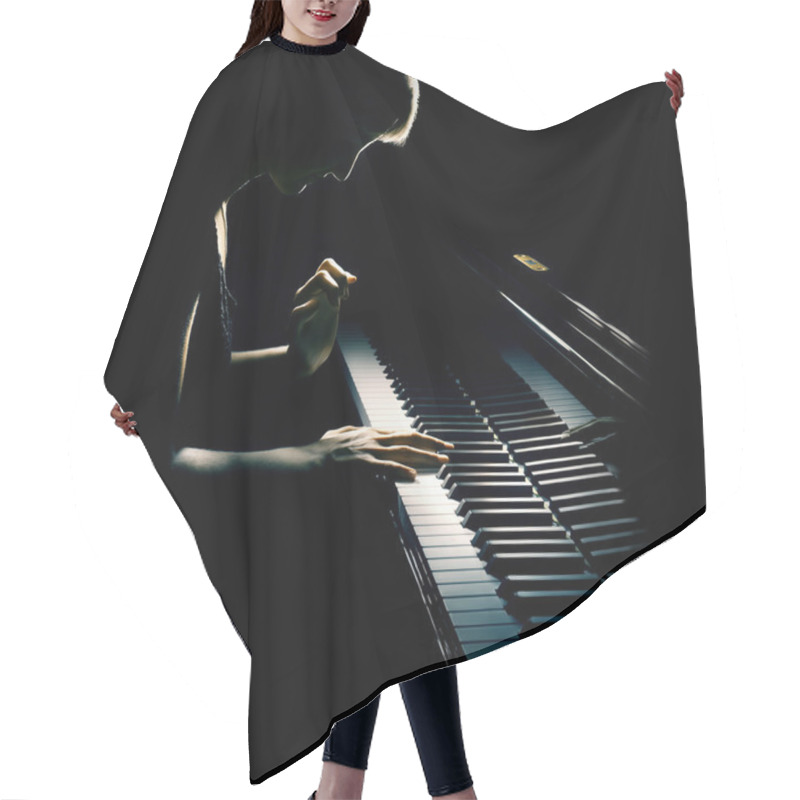 Personality  Piano Pianist Playing Hair Cutting Cape