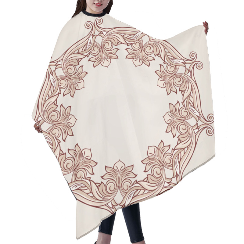 Personality  Floral Pattern Hair Cutting Cape