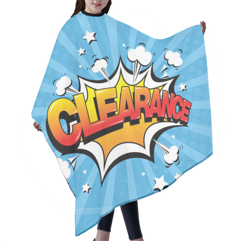 Personality  Comics Style Banner Hair Cutting Cape