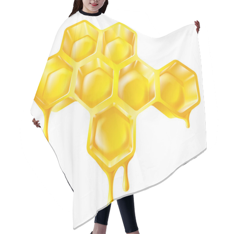 Personality  Honeycomb With Dripping Honey Hair Cutting Cape