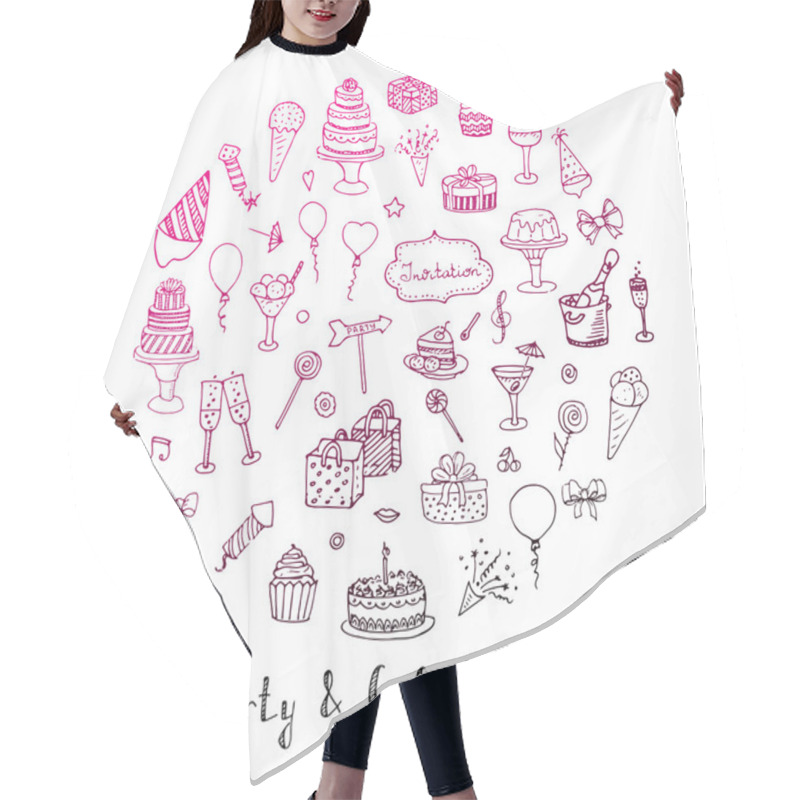 Personality  Elements And Sweets For Party And Celebration Hair Cutting Cape