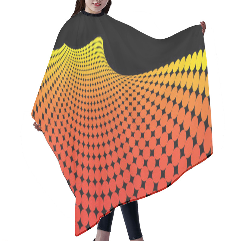 Personality  Abstract Dots Background Hair Cutting Cape