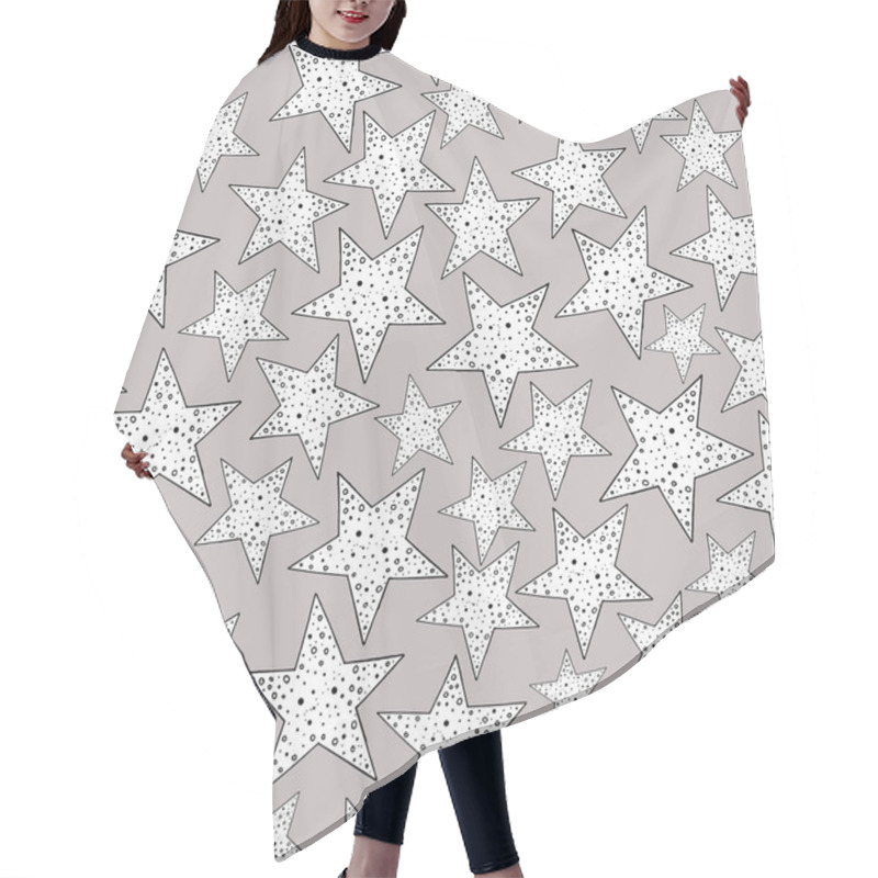 Personality  Pattern, Wallpaper, Background With Stars In Scandinavian Style. Geometric Design For Decoration Interior, Print Posters, Greating Card, Bussines Banner, Wrapping Hair Cutting Cape