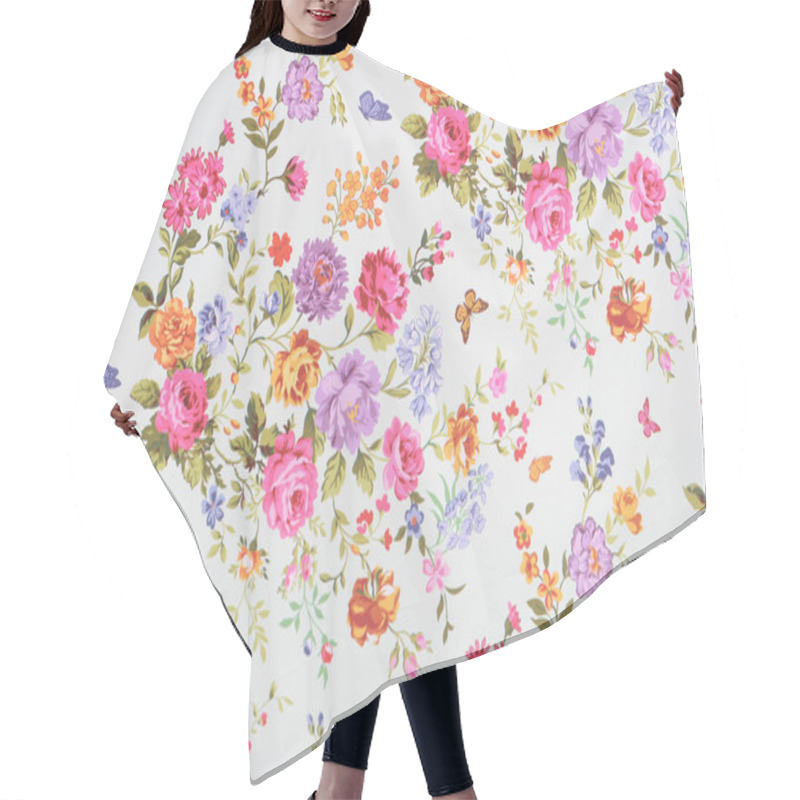 Personality  Floral Background Hair Cutting Cape