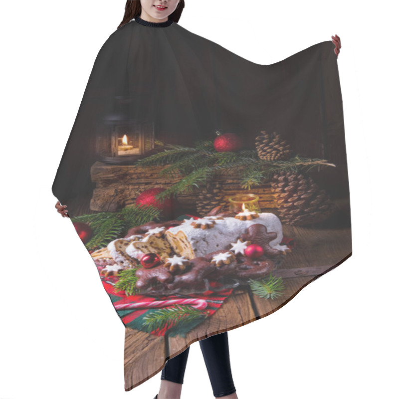 Personality  Tasty Christmas Stollen   Hair Cutting Cape