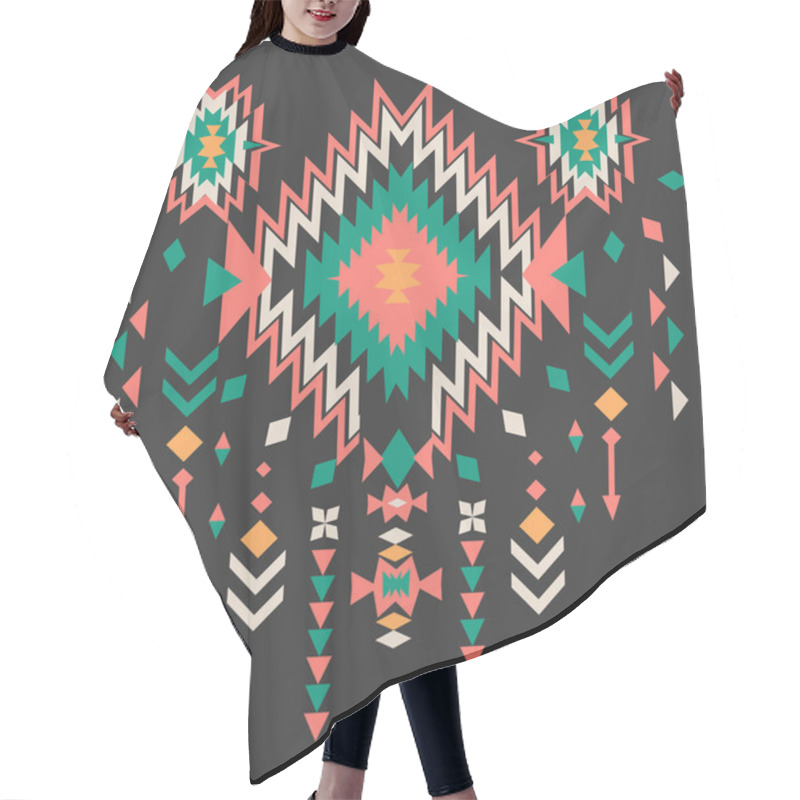 Personality  Ethnic Print Vector Pattern Background Hair Cutting Cape