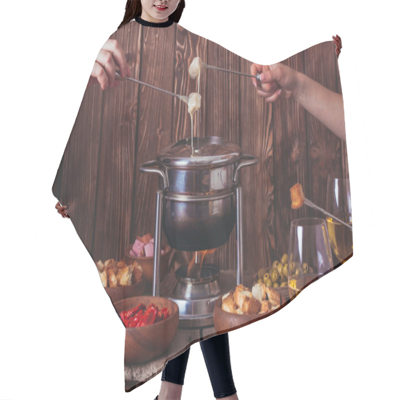 Personality  The Cheese Fondue Hair Cutting Cape