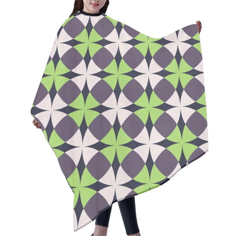 Personality  Abstract Geometric Seamless Pattern Hair Cutting Cape