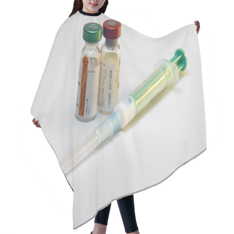 Personality  Ampules And Syringe Hair Cutting Cape