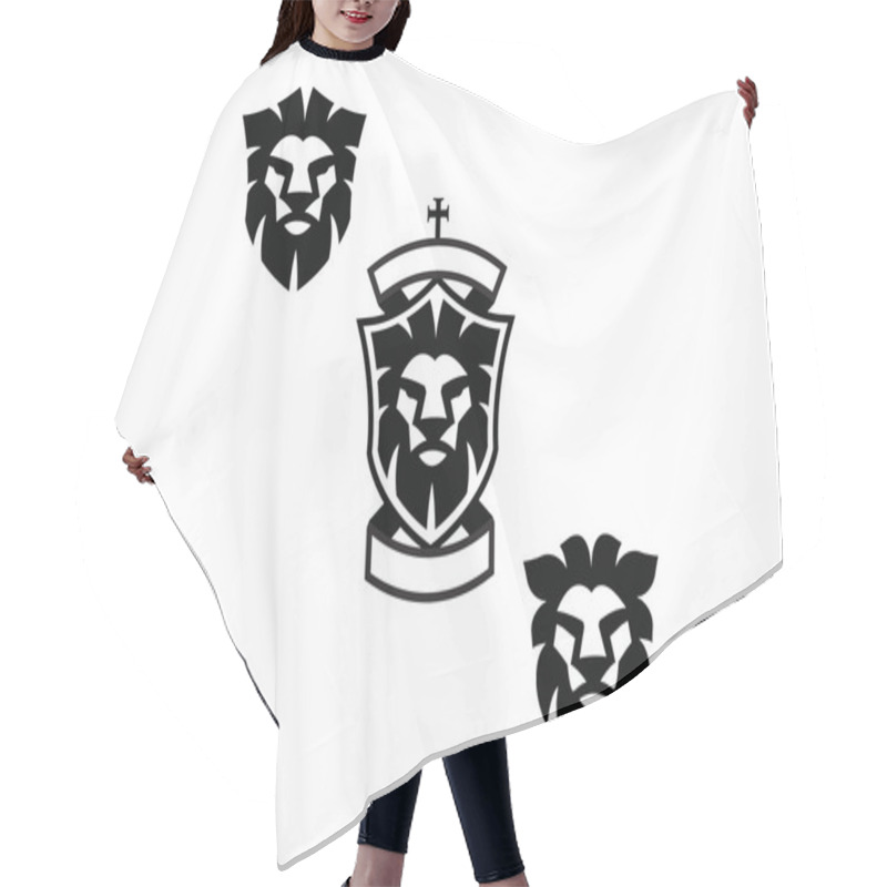 Personality  Lion Heads Hair Cutting Cape