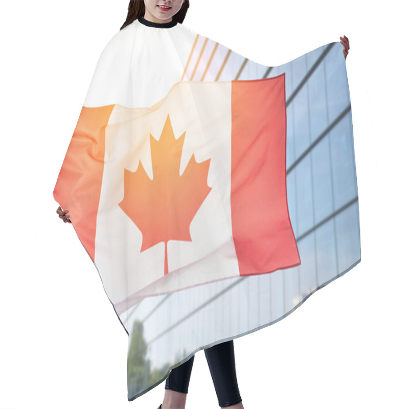 Personality  National Flag Of Canada Outdoors Hair Cutting Cape