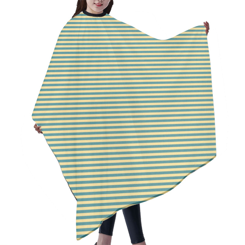 Personality  Horizontal Stripes Pattern Hair Cutting Cape