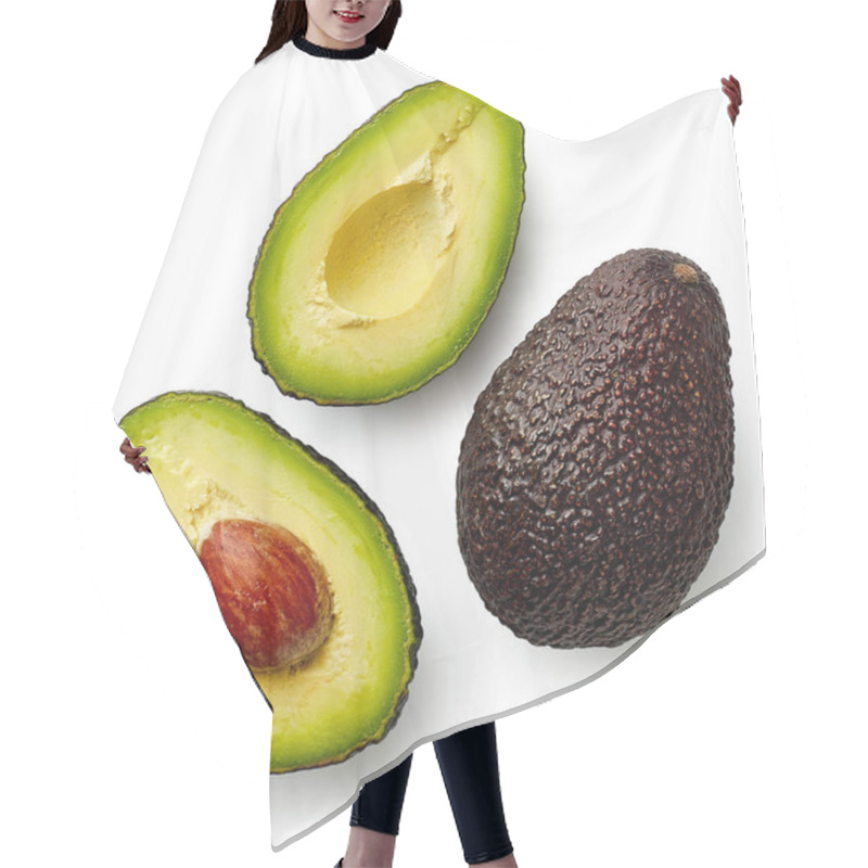 Personality  Whole And Cut In Half Avocado Hair Cutting Cape