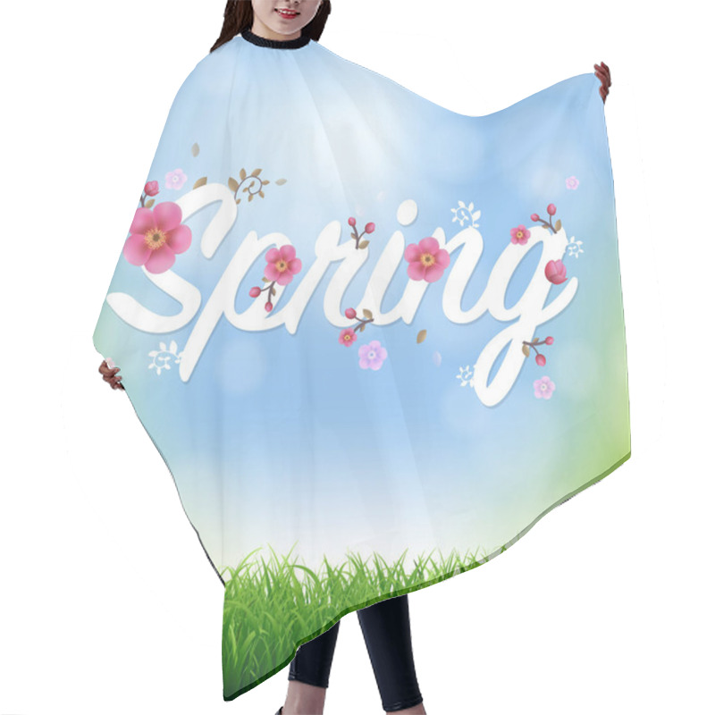 Personality  Spring Time Poster Hair Cutting Cape