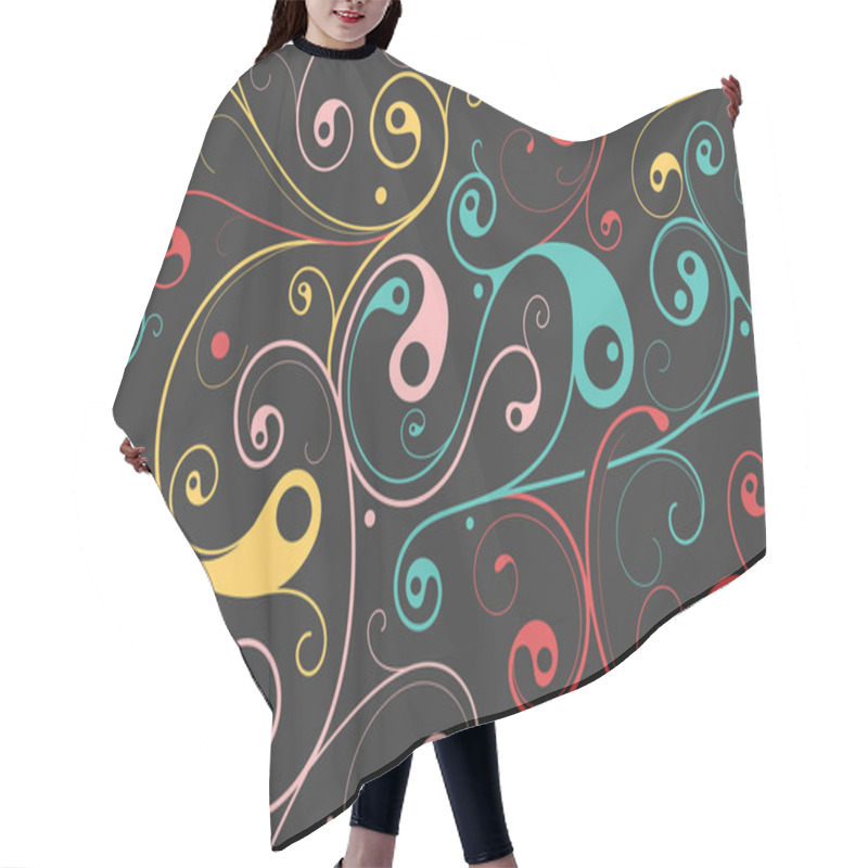 Personality  Seamless Background Hair Cutting Cape