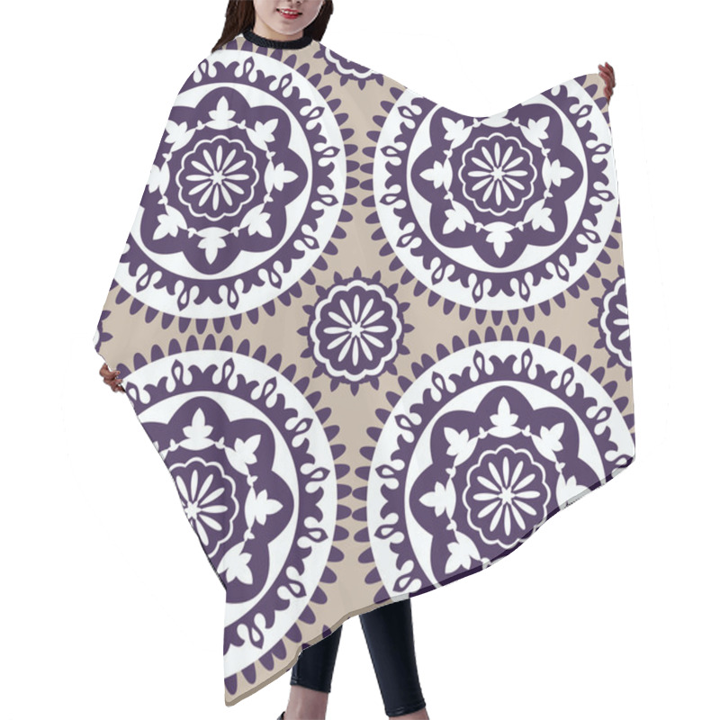 Personality  Suzani Ethnic Pattern Hair Cutting Cape