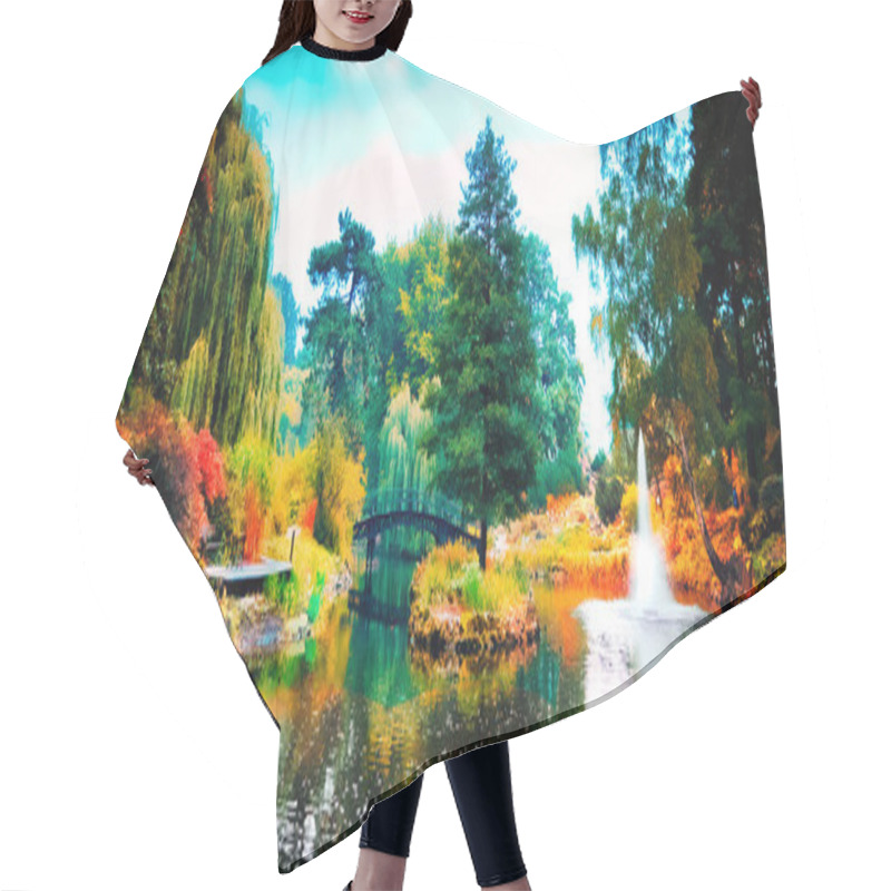 Personality  Japanese Garden Hair Cutting Cape