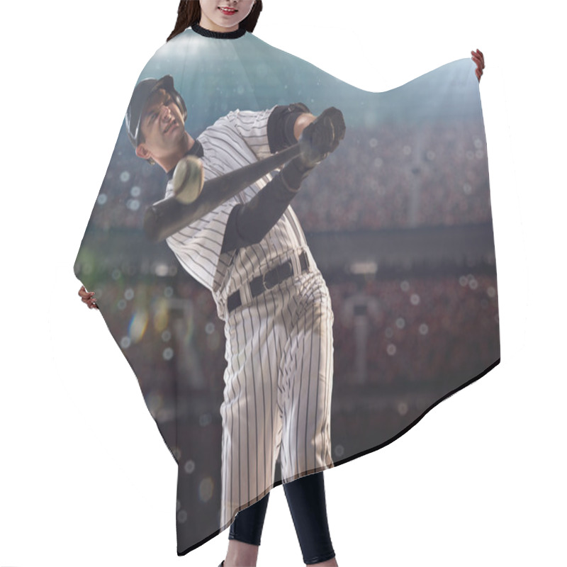 Personality  Professional Baseball Player In Action Hair Cutting Cape