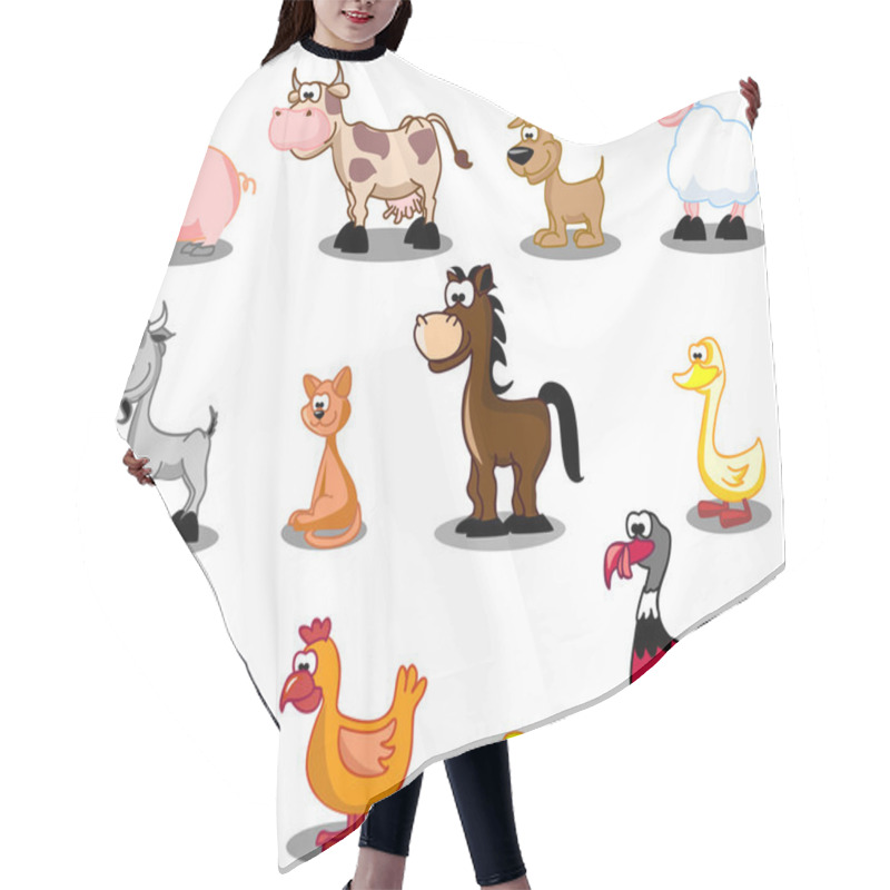 Personality  Extra Large Set Of Animals Hair Cutting Cape