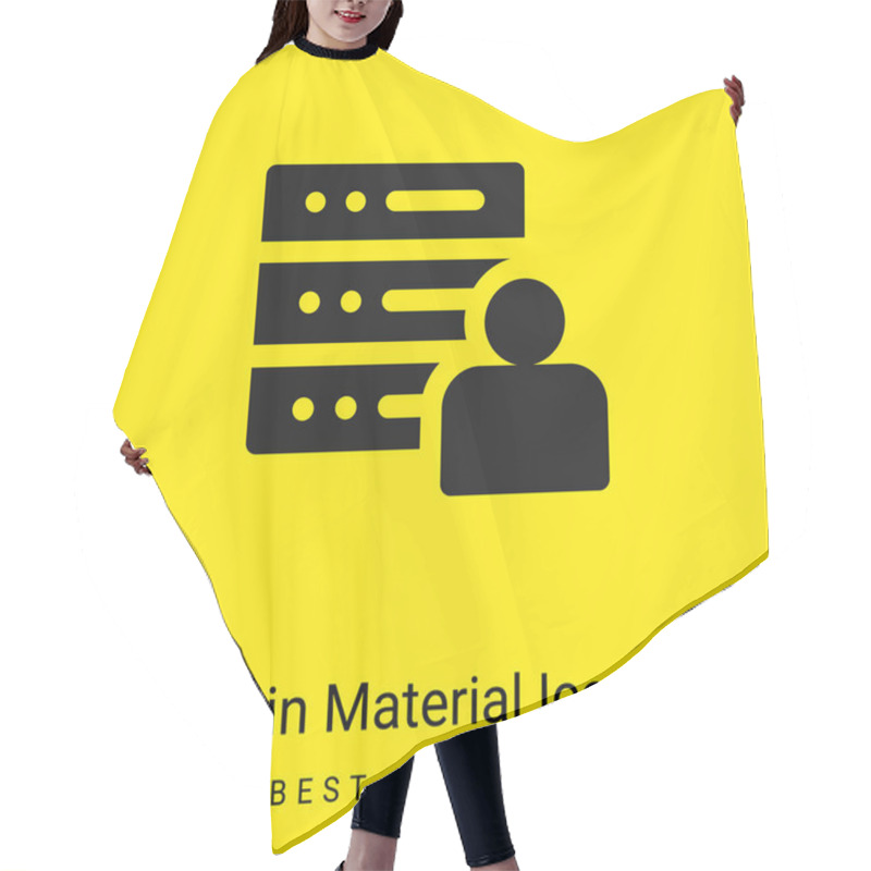 Personality  Admin Minimal Bright Yellow Material Icon Hair Cutting Cape