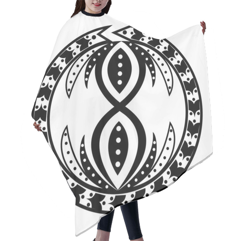 Personality  Ouroboros Tattoo Hair Cutting Cape