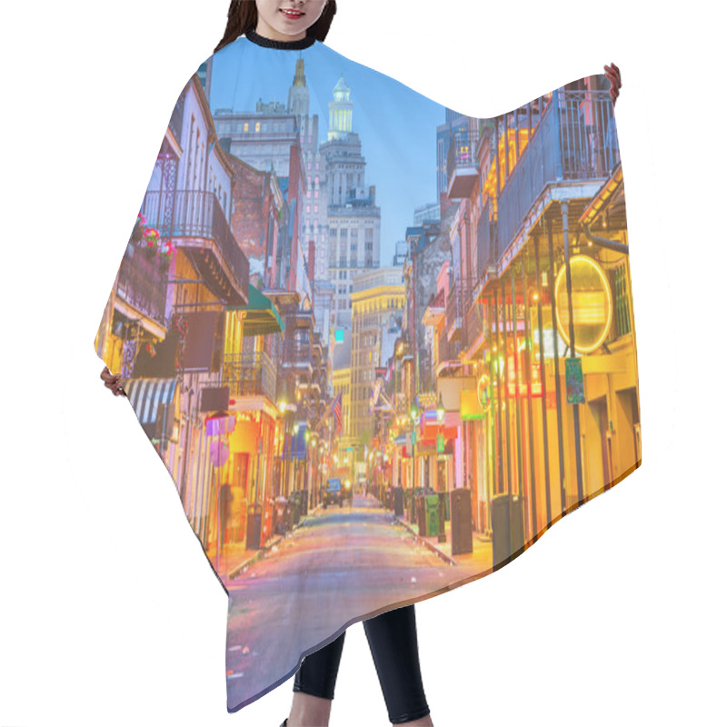 Personality  Bourbon Street, New Orleans, Louisiana, USA Hair Cutting Cape